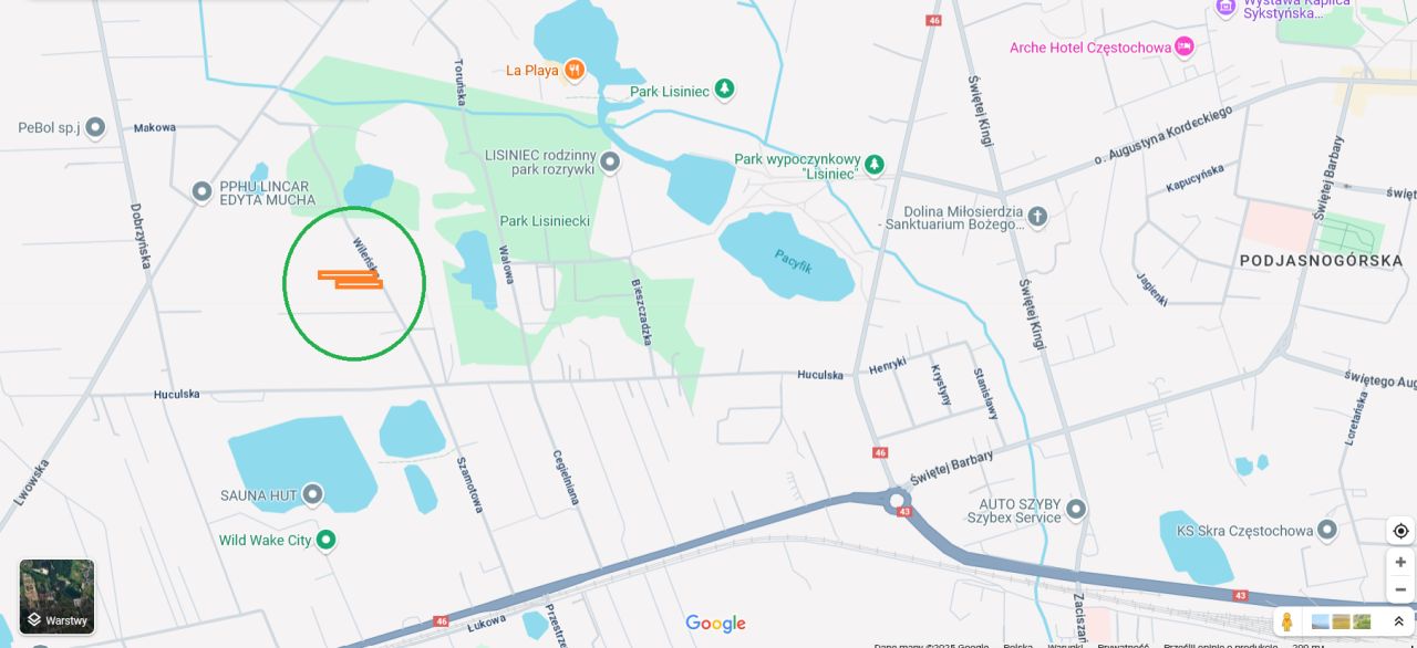 Działka rolna Częstochowa Lisiniec, ul. Wileńska. Zdjęcie 3