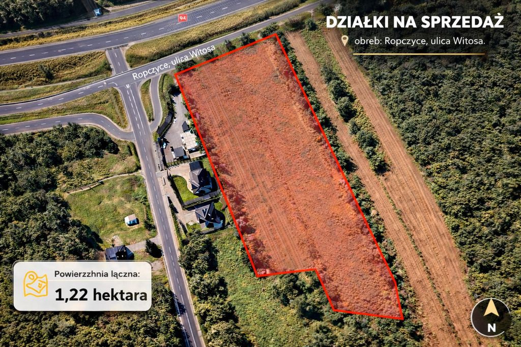 Działka budowlana Ropczyce, ul. Wincentego Witosa. Zdjęcie 1