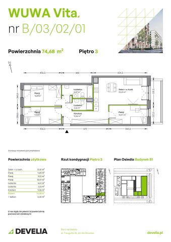 Mieszkanie 4-pokojowe Wrocław Żerniki, ul. Tadeusza Brzozy. Zdjęcie 6