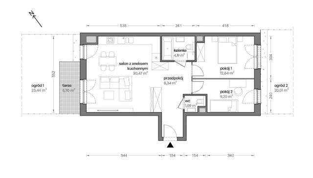 Mieszkanie 3-pokojowe Katowice Brynów, ul. Ceglana. Zdjęcie 7