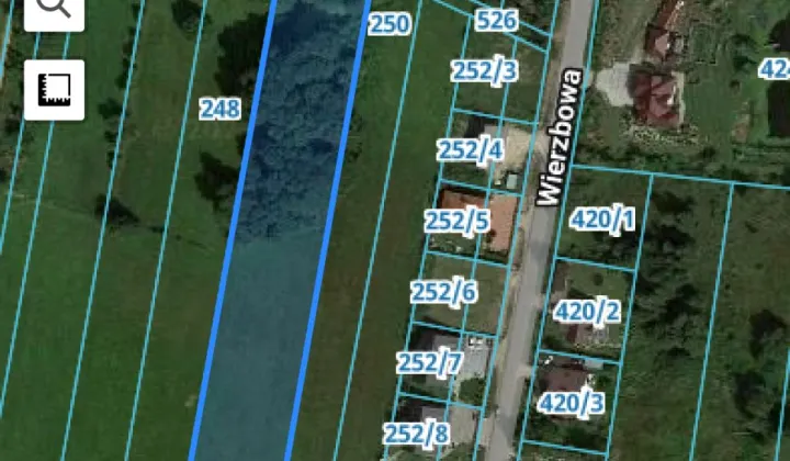 Działka rolno-budowlana Porosły, ul. Wierzbowa