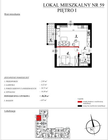Mieszkanie 2-pokojowe Sochaczew, ul. Kochanowskiego. Zdjęcie 38