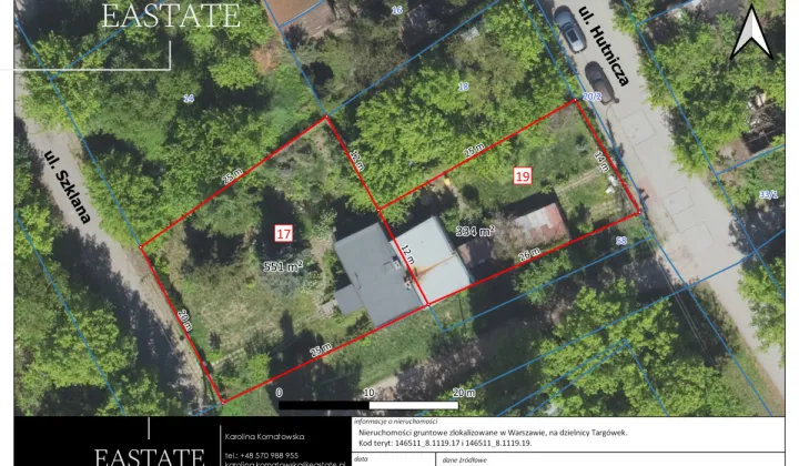 Działka inwestycyjna Warszawa Targówek, ul. Hutnicza