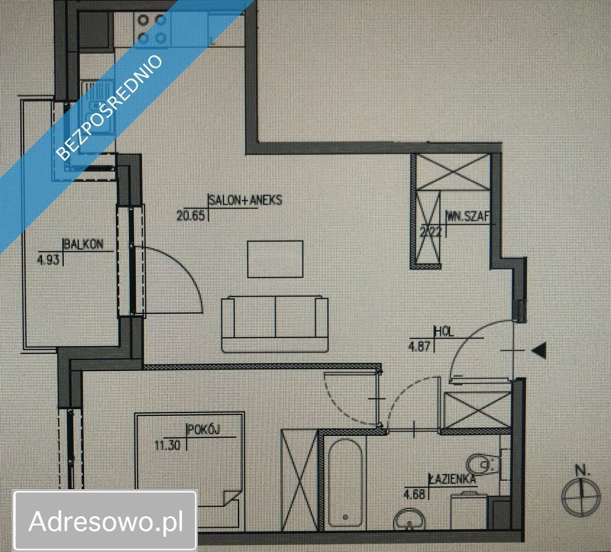 Mieszkanie 2-pokojowe Warszawa Mokotów, ul. Bergamotki. Zdjęcie 14