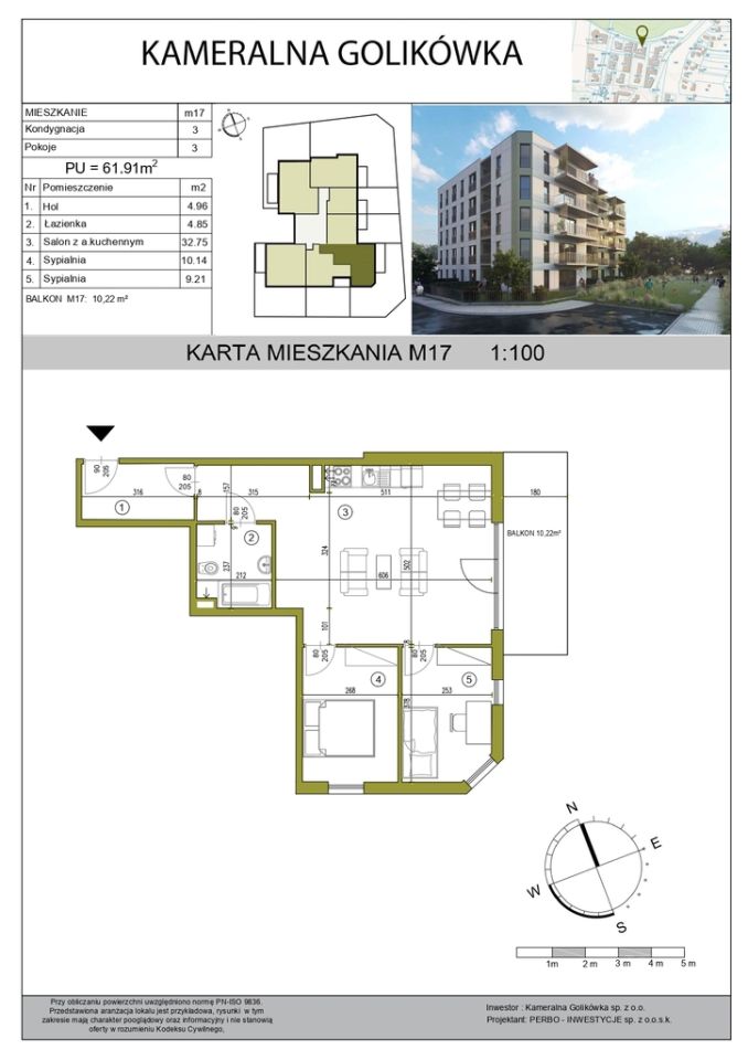 Mieszkanie 3-pokojowe Kraków Płaszów, ul. Golikówka. Zdjęcie 17
