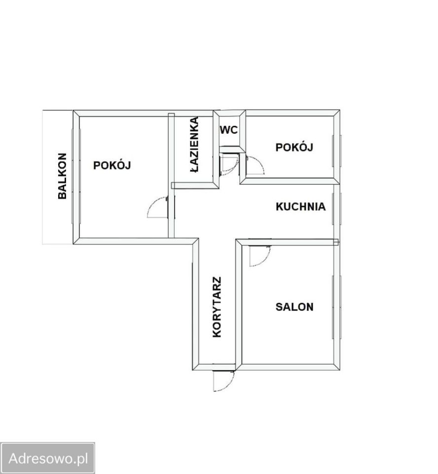 Mieszkanie 3-pokojowe Łódź Retkinia, ul. Batalionów Chłopskich. Zdjęcie 2