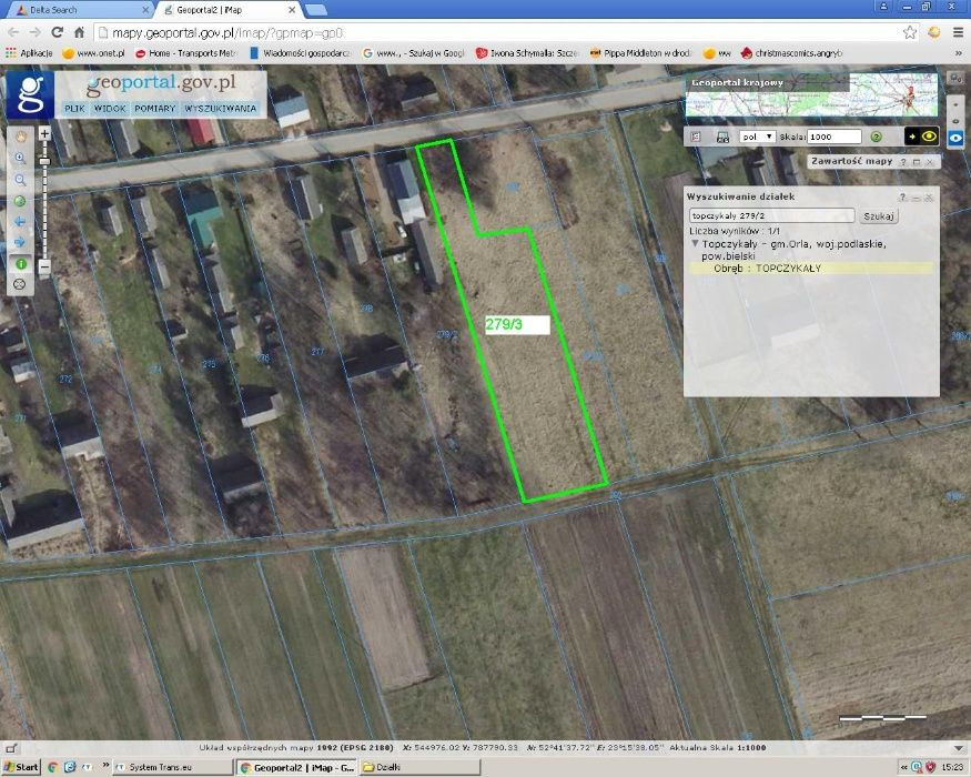 Działka rolno-budowlana Topczykały