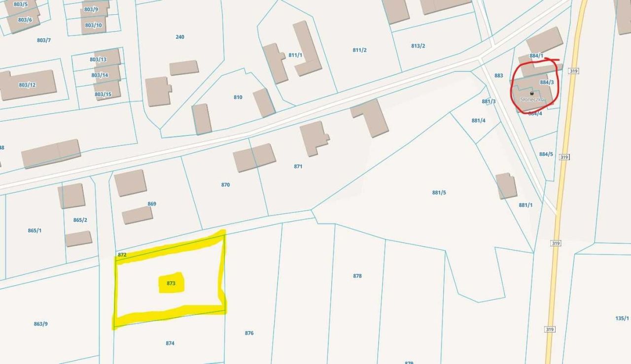 Działka budowlana Stare Strącze. Zdjęcie 2