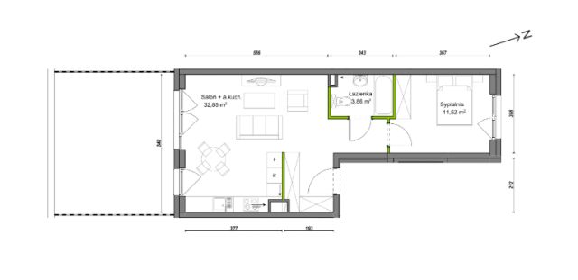 Mieszkanie 2-pokojowe Wrocław Ołtaszyn, ul. Orawska. Zdjęcie 8