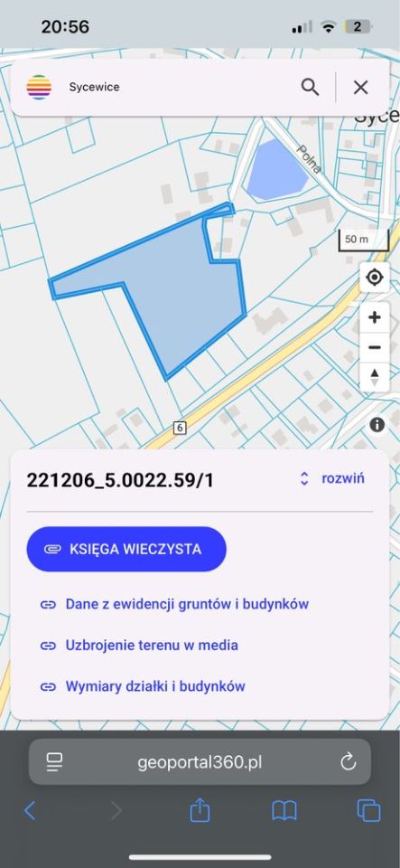 Działka rolno-budowlana Sycewice. Zdjęcie 2