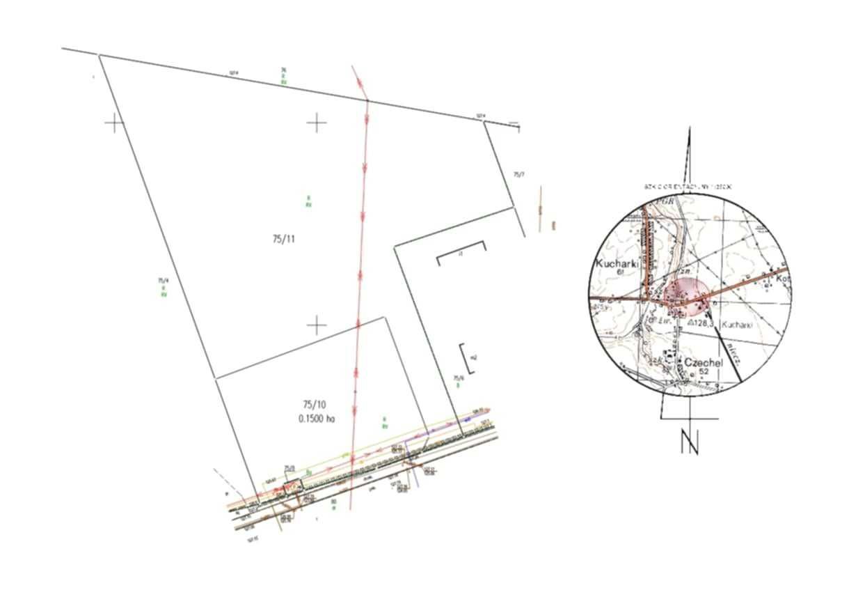 Działka budowlana Kucharki. Zdjęcie 1