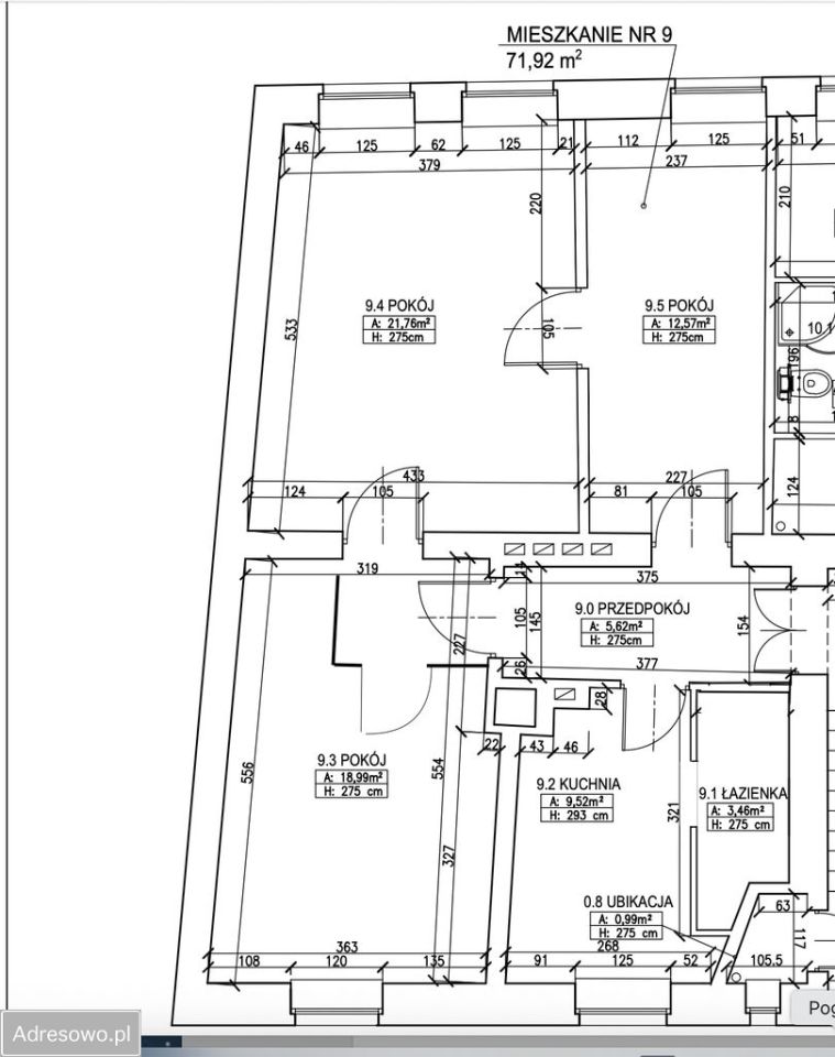 Mieszkanie 3-pokojowe Bytom Śródmieście, ul. Antoniego Józefczaka. Zdjęcie 12