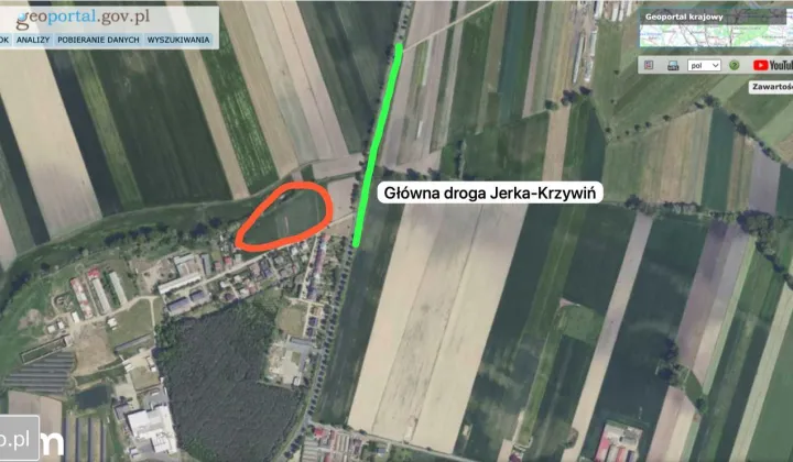 Działka rolna Jerka