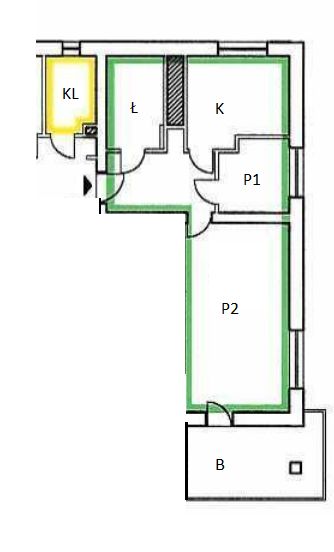 Mieszkanie 2-pokojowe Kraków Podgórze, ul. ks. Wincentego Turka. Zdjęcie 11