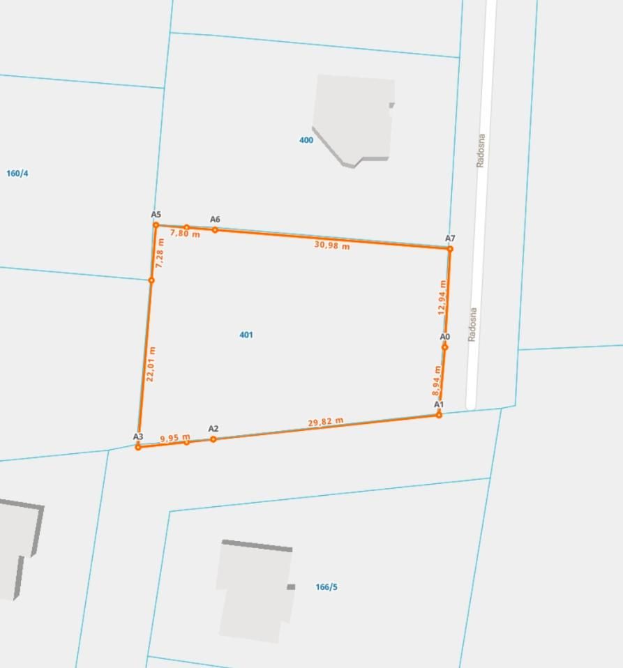 Działka budowlana Cisie, ul. Radosna