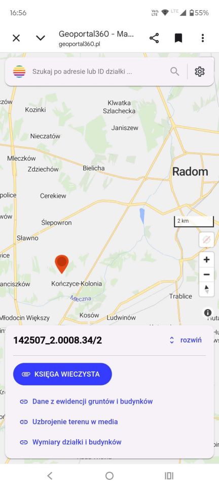 Działka Kończyce-Kolonia. Zdjęcie 2