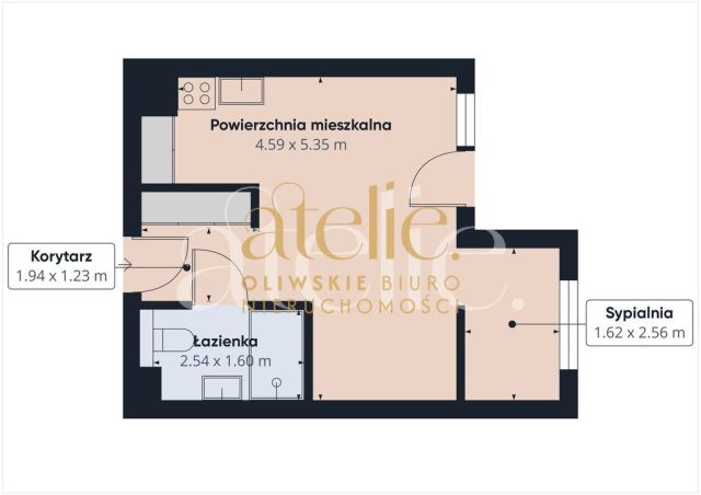 Mieszkanie 1-pokojowe Gdańsk Łostowice, ul. Ofiar Grudnia 70. Zdjęcie 12
