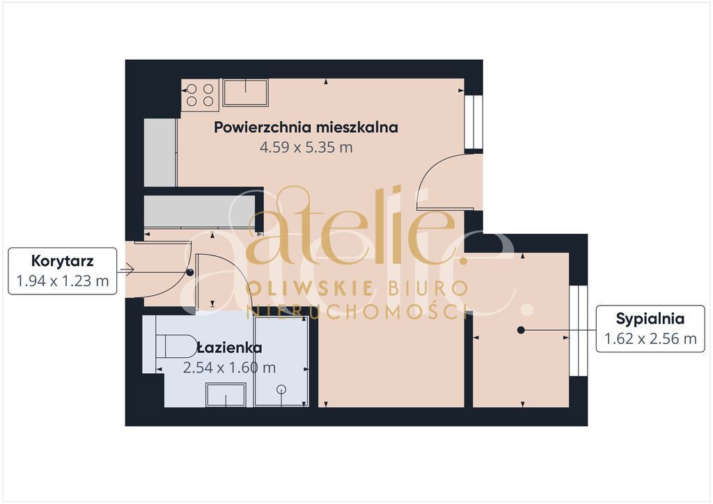 Mieszkanie 1-pokojowe Gdańsk Łostowice, ul. Ofiar Grudnia 70. Zdjęcie 12
