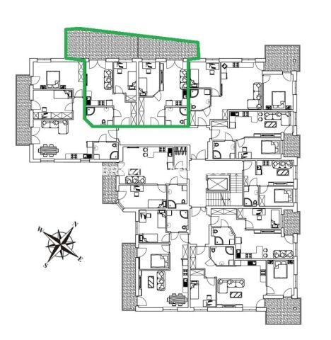 Mieszkanie 4-pokojowe Kraków Podgórze, ul. Na Zakolu Wisły. Zdjęcie 4