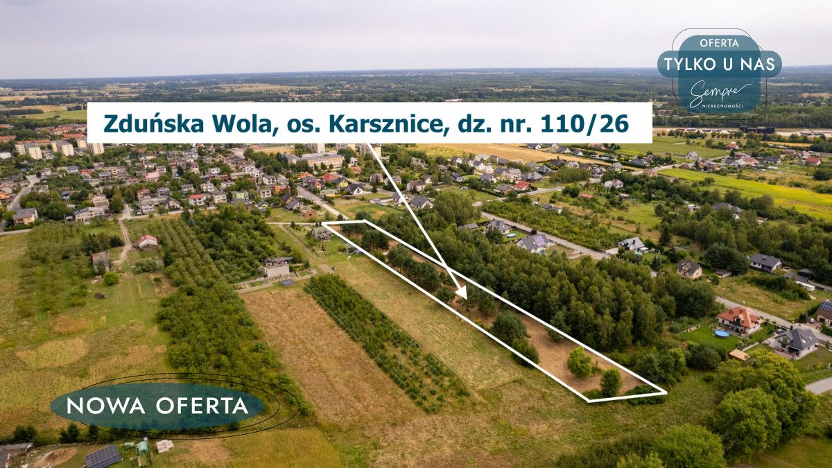Działka siedliskowa Zduńska Wola, ul. Sportowa. Zdjęcie 3