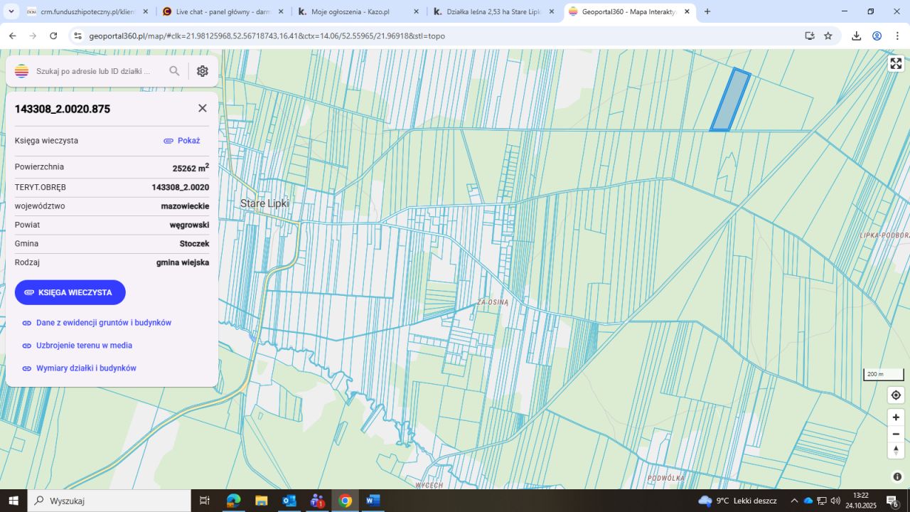 Działka leśna Stare Lipki. Zdjęcie 4