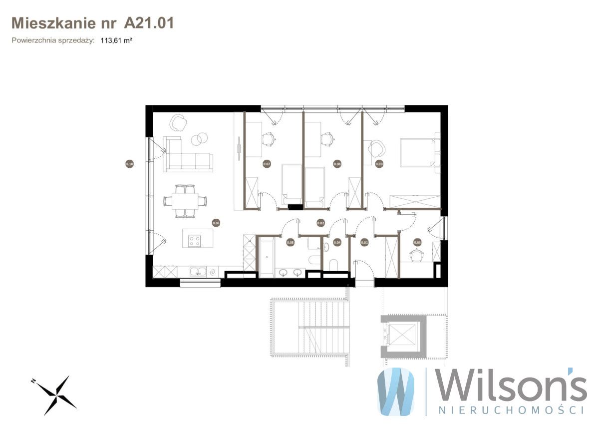 Mieszkanie 5-pokojowe Warszawa Wilanów, ul. Zdrowa. Zdjęcie 10