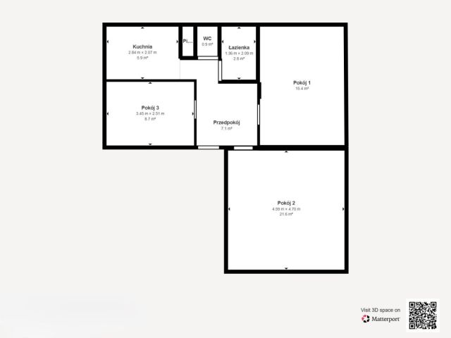 Mieszkanie 3-pokojowe Łódź Retkinia, al. ks. kard. Stefana Wyszyńskiego. Zdjęcie 12