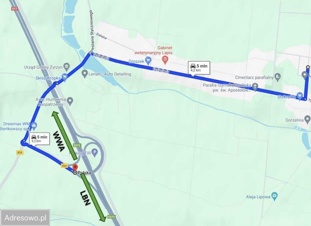 Działka budowlana Żyrzyn, ul. Polna. Zdjęcie 5