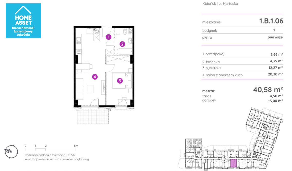 Mieszkanie 2-pokojowe Gdańsk, ul. Kartuska. Zdjęcie 7