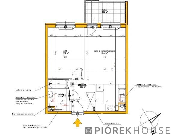 Mieszkanie 2-pokojowe Warszawa Ursus, ul. Dzieci Warszawy. Zdjęcie 8