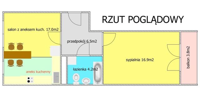 Mieszkanie 2-pokojowe Wrocław Stare Miasto, pl. Tadeusza Kościuszki. Zdjęcie 6