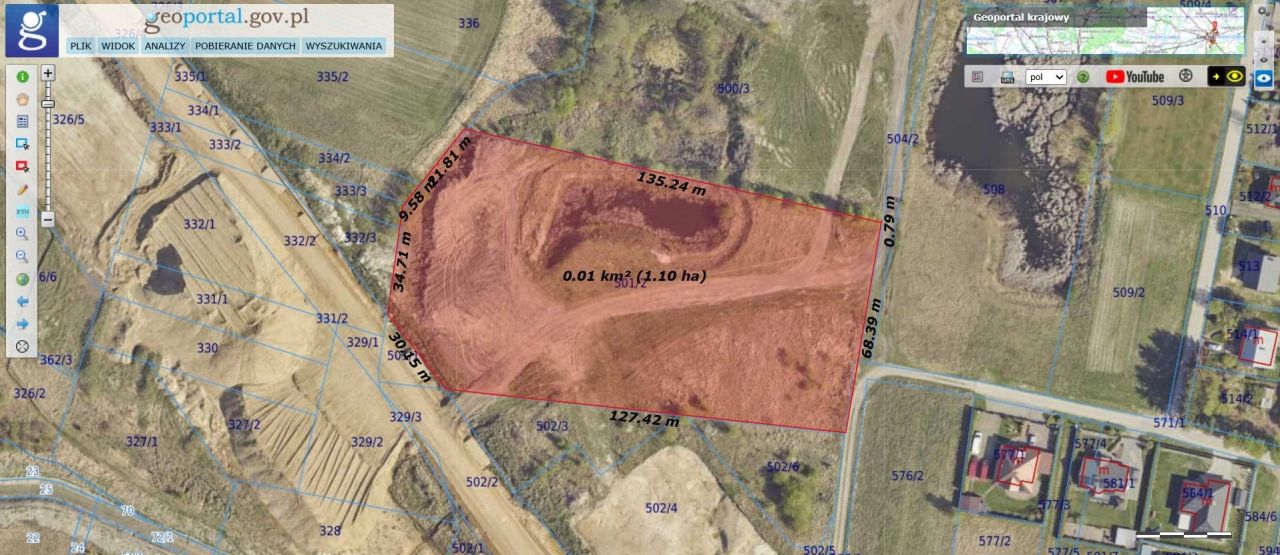 Działka budowlana Okszów