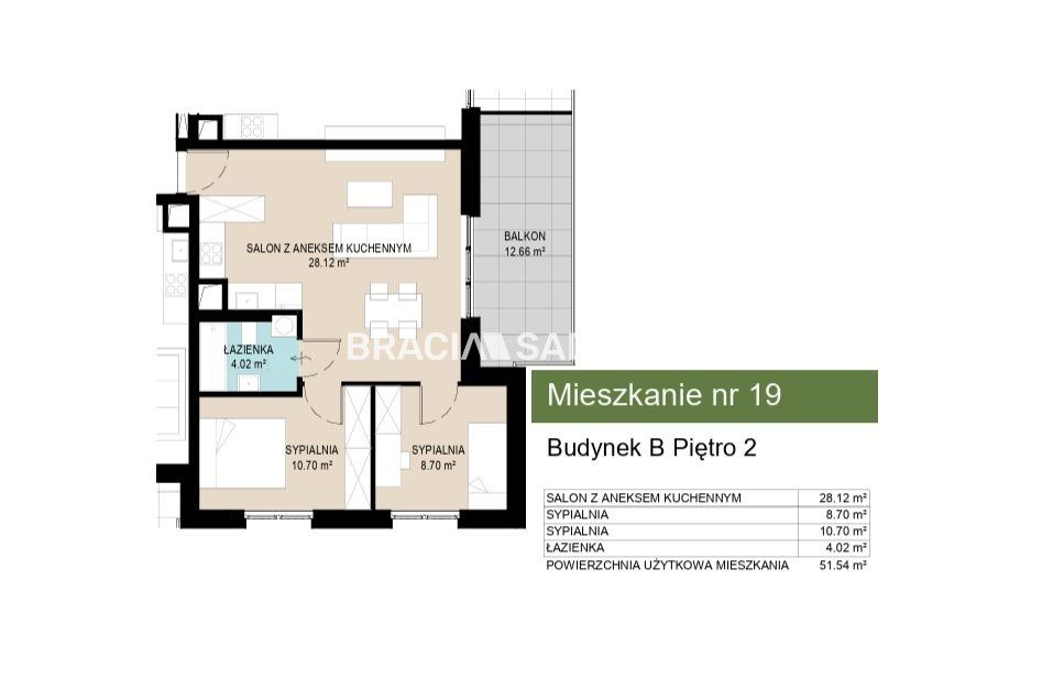 Mieszkanie 3-pokojowe Kraków Wzgórza Krzesławickie, ul. Kantorowicka. Zdjęcie 5