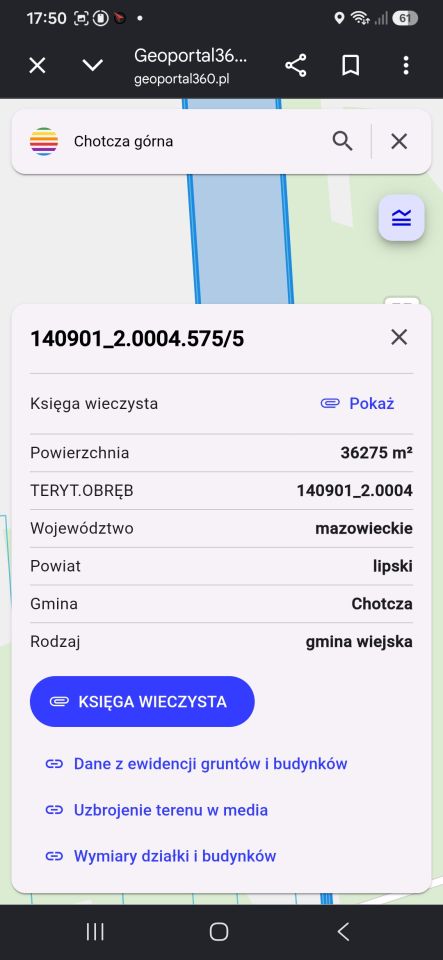 Działka rolna Chotcza Górna Kresy. Zdjęcie 2