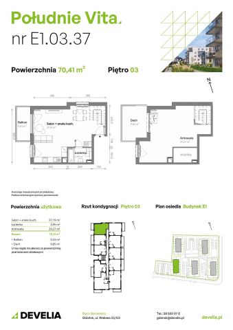 Mieszkanie 3-pokojowe Gdańsk Orunia Górna, ul. Kazimierza Wielkiego. Zdjęcie 7