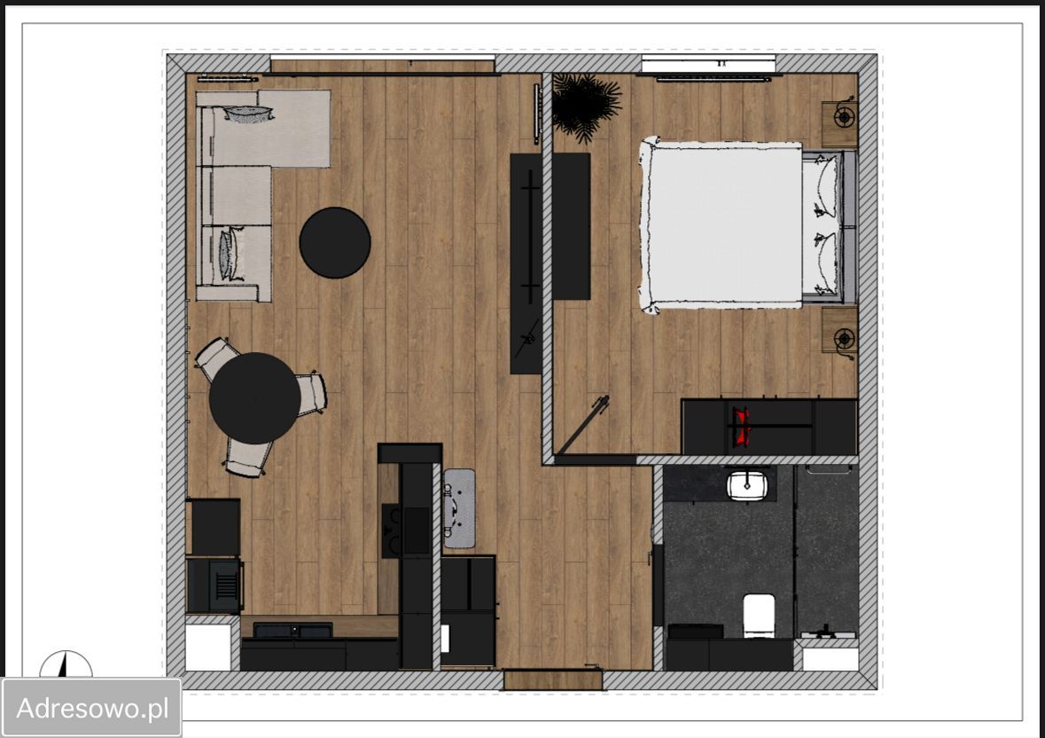 Mieszkanie 2-pokojowe Poznań Grunwald, ul. Mariana Smoluchowskiego. Zdjęcie 3