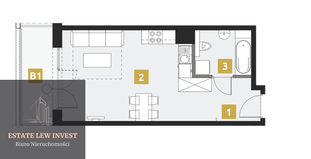 Mieszkanie 2-pokojowe Kraków, ul. Karola Bunscha. Zdjęcie 17