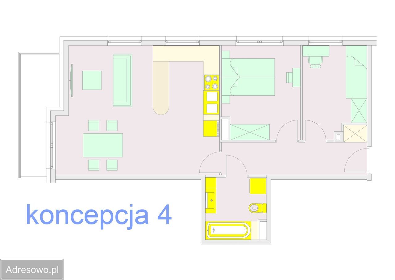Mieszkanie 3-pokojowe Wrocław Złotniki, ul. Małopolska. Zdjęcie 13