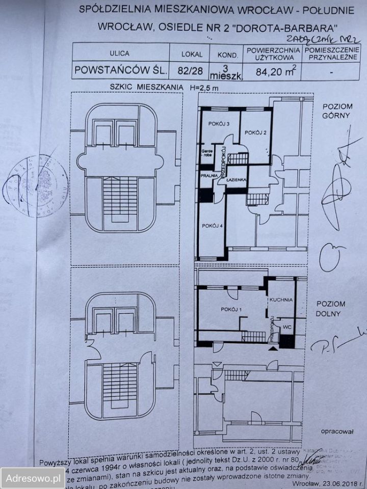 Mieszkanie 4-pokojowe Wrocław Krzyki, ul. Powstańców Śląskich. Zdjęcie 20