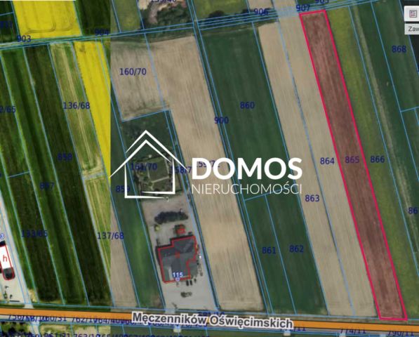 Działka rolna Ćwiklice, ul. Męczenników Oświęcimskich. Zdjęcie 1