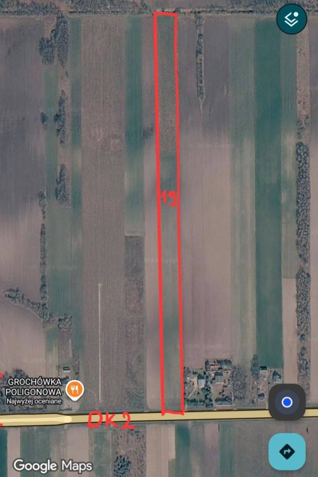 Działka budowlana Kłoda Mała, Droga krajowa numer 2. Zdjęcie 1