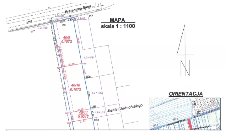 Działka budowlana Zamość Karolówka, ul. Braterstwa Broni