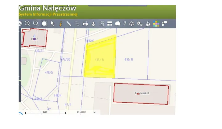 Działka inwestycyjna Strzelce