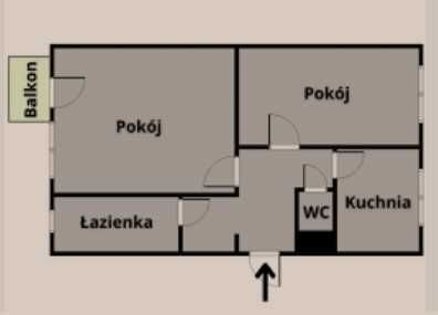 Mieszkanie 2-pokojowe Bartoszyce, ul. Nad Łyną. Zdjęcie 1