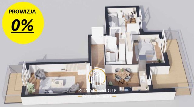 Mieszkanie 3-pokojowe Lublin Konstantynów, ul. Nałęczowska. Zdjęcie 6