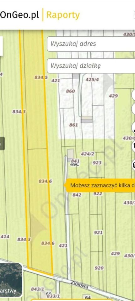 Działka inwestycyjna Dziechciniec, ul. Ziołowa. Zdjęcie 3