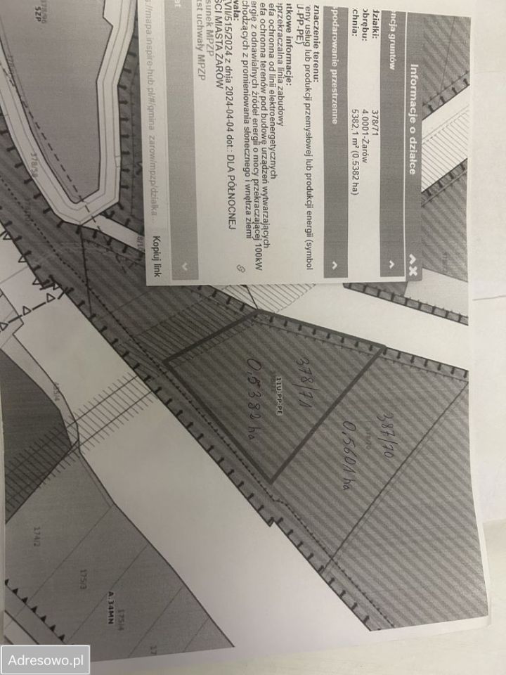 Działka inwestycyjna Żarów, ul. Fabryczna. Zdjęcie 3