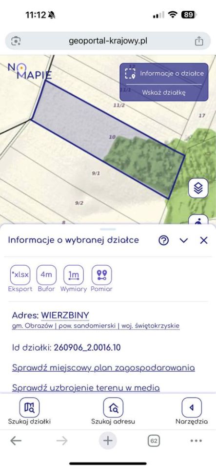 Działka rolna Wierzbiny. Zdjęcie 2