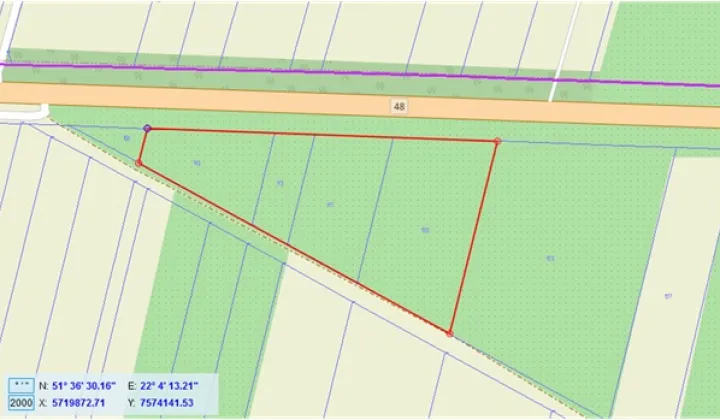 Działka inwestycyjna Białki Dolne