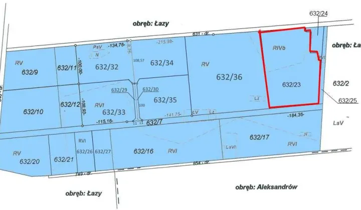 Działka inwestycyjna Łazy
